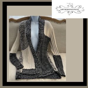 Anthropologie Ecote Long Patchwork Open Cardigan